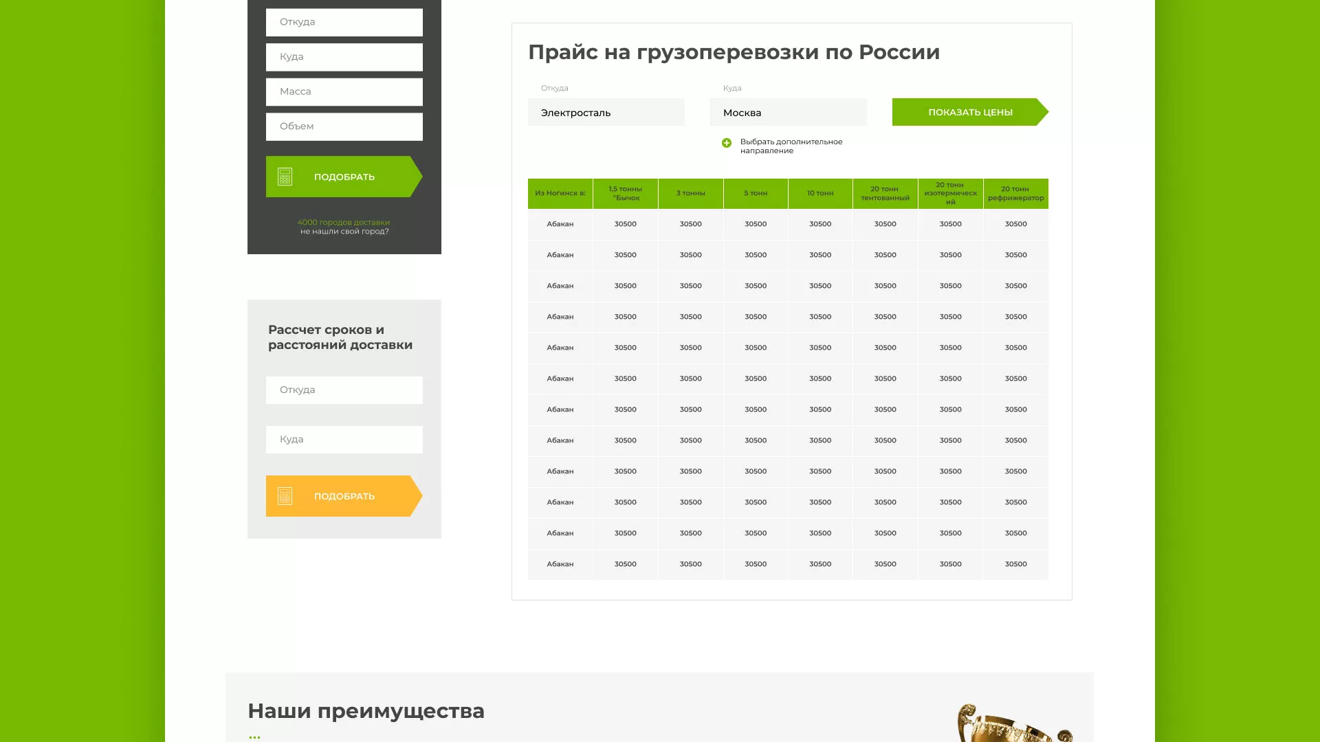 Разработка логотипа и сайта компании «Инком-Логистика» в Хотьково